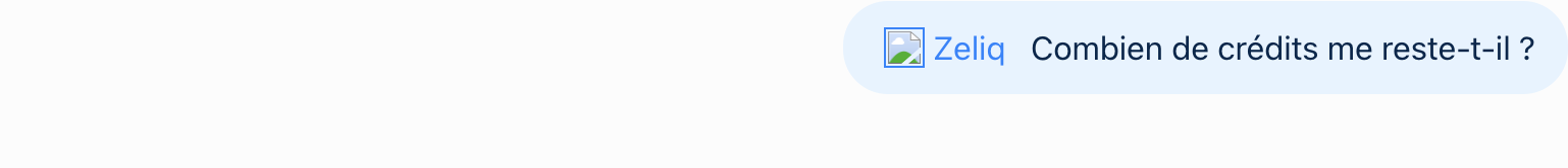 Un message adressé à Zeliq dans ChatGPT